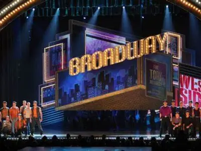 Broadway show stage