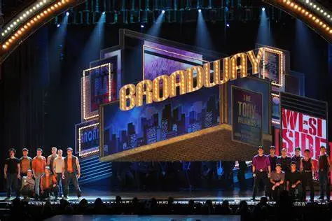 Broadway show stage